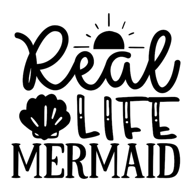 Sirena de la vida real SVG