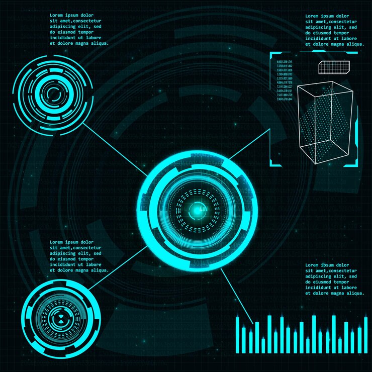 Vector sistema de cuadrícula de radar