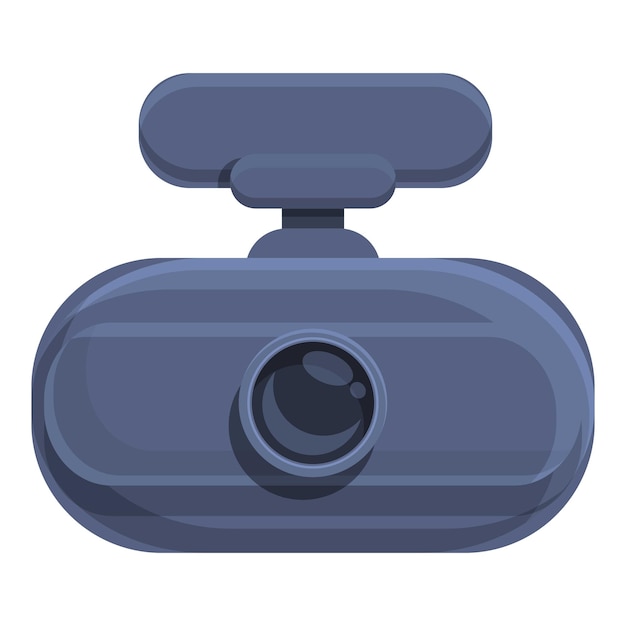 Sistema dashcam icono dibujos animados vector Videograbadora Dash cam