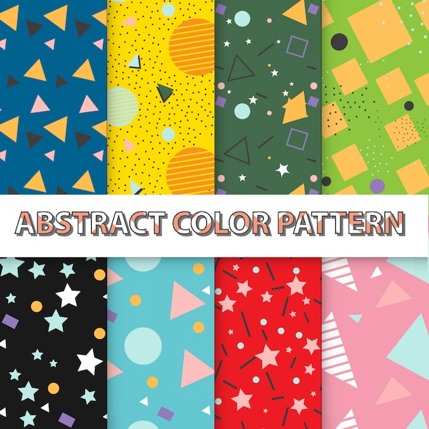 Sistema inconsútil abstracto del papel pintado del modelo del diseño artístico
