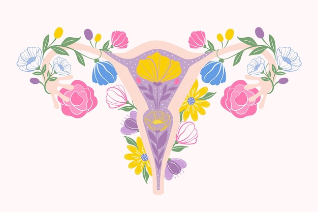 Sistema reproductor femenino floral