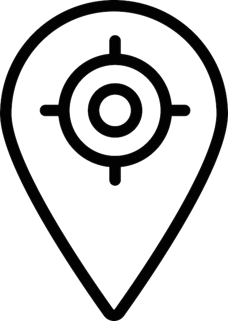 El sistema de seguimiento establece el símbolo vectorial de navegación Gps en un estilo de balcón lleno y delineado.