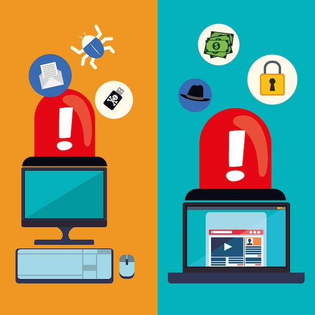 Sistema de seguridad cibernética y diseño de medios.