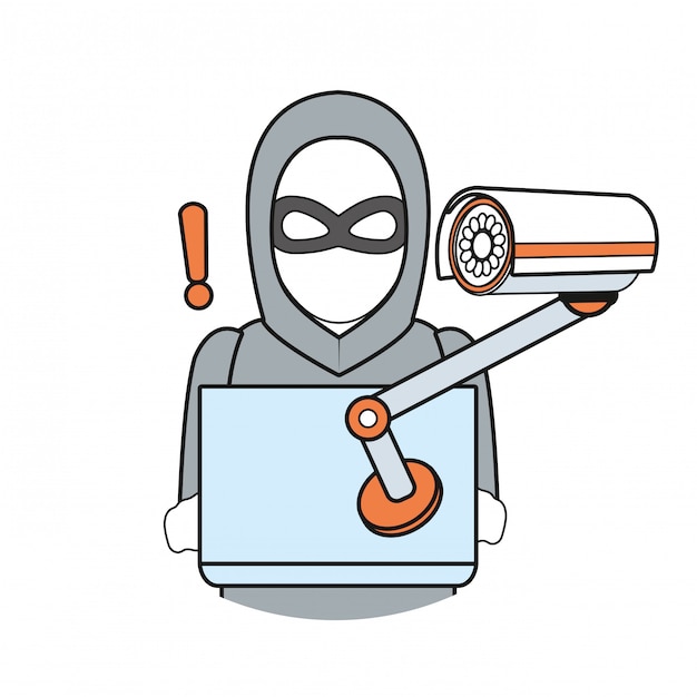 Sistema de seguridad de dibujos animados