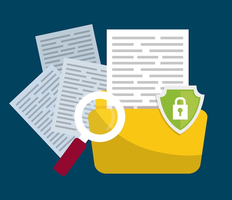 Vector sistema de seguridad y tecnología