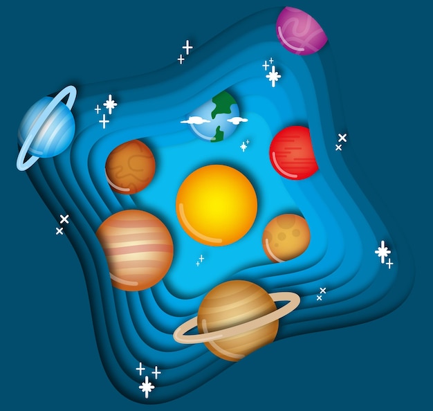 Vector el sistema solar