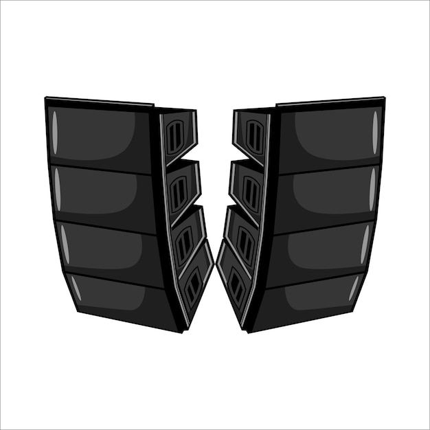 Sistema de sonido de altavoces y vector de iluminación