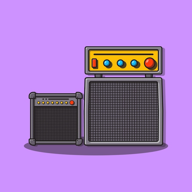 Sistema de sonido icono de dibujos animados vector premium