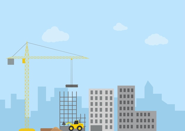 Sitio de construcción en construcción