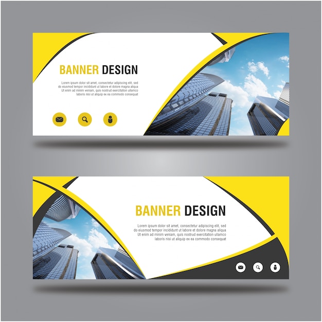 Vector sitio web banner