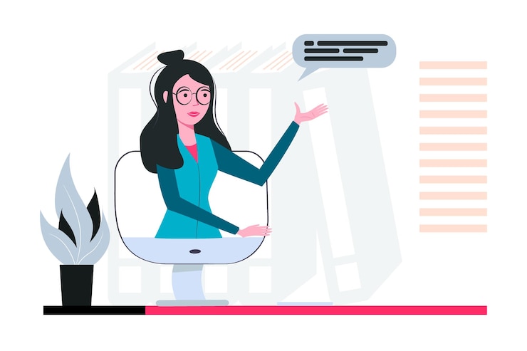 Vector sitio web de cursos online