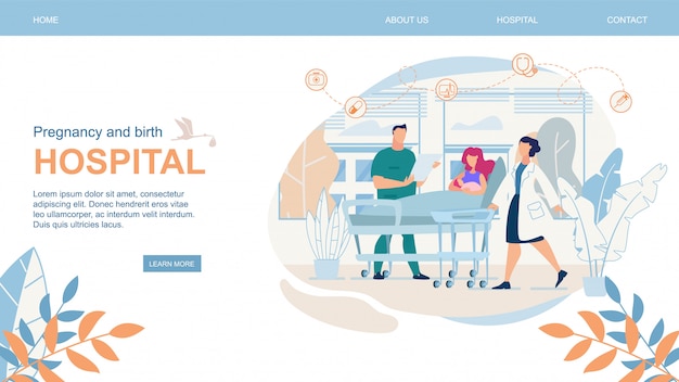 Sitio web Embarazo y parto Hospital Flat.