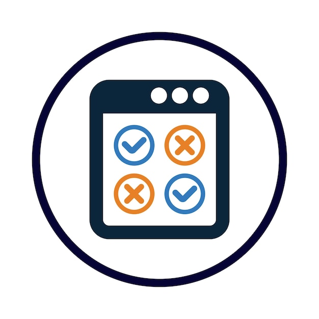 sitio web marca verificación web Verificar Aprobar el icono de comprobación del navegador