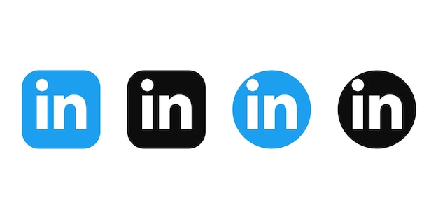 Vector sitio web de medios de servicio de redes sociales de linkedin para personas en trabajos profesionales