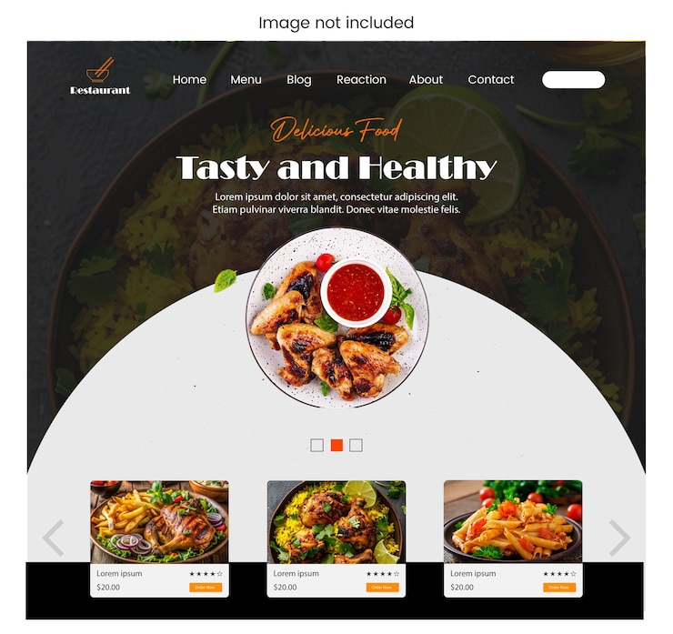 Vector un sitio web para un sitio web llamado estilo de vida fácil y saludable