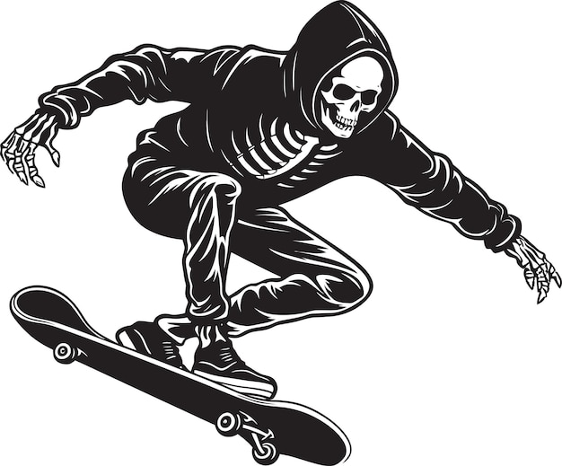 Skele Boarders tallando caminos a través de la vida después de la muerte Shred Souls Skeleton Skateboarding y t
