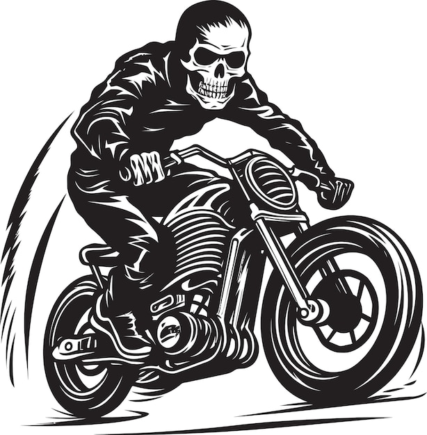 Skeletal Shredder Racing a través de la noche con el Skeleton Biker Espeluznantes Aventuras Spin o