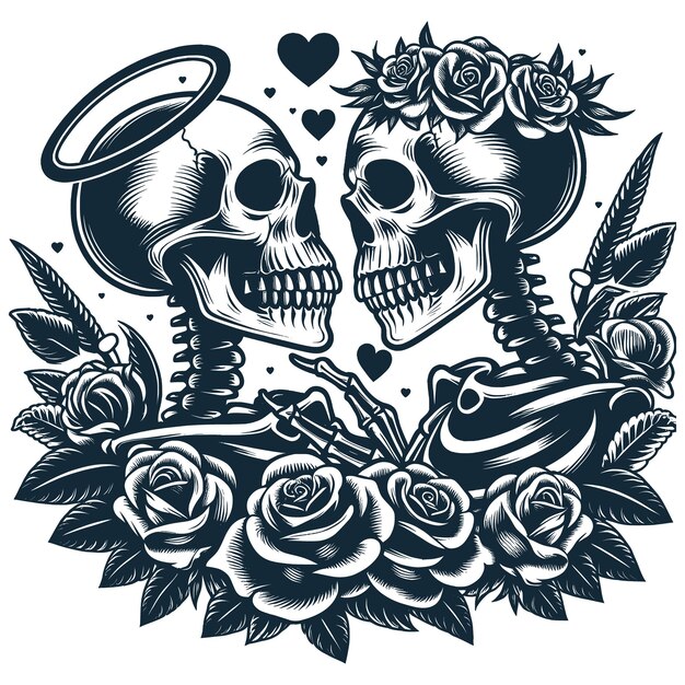 Vector skeleton lovers eps fileskeleton love vector filesskeleton couple vector fileskull cut files (ficheros de corte de la calavera de la pareja de esqueletos) es un juego de juegos de videojuegos en el que los amantes de los esqueletos se enamoran.