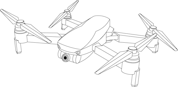 Sketch of Drone Adecuado para algo sobre seguridad