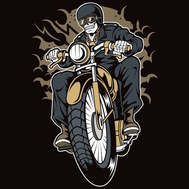 Skull biker