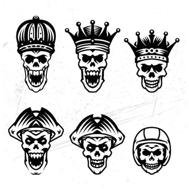 Skull esports logo elements