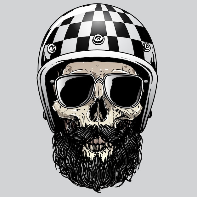 Vector skull riders design