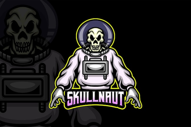 Skullnauts - Plantilla de logotipo de Esport