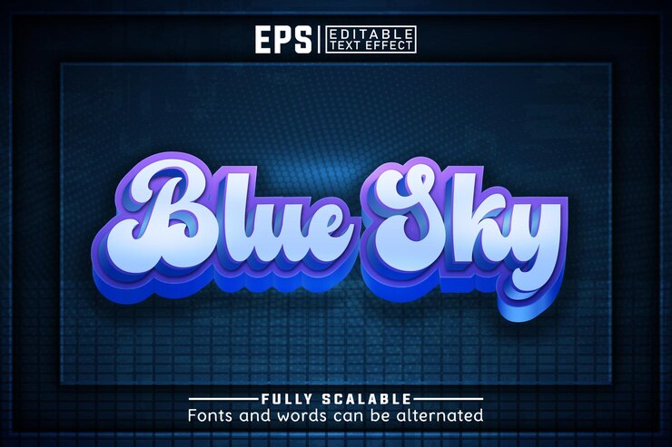 Vector el skyb azul