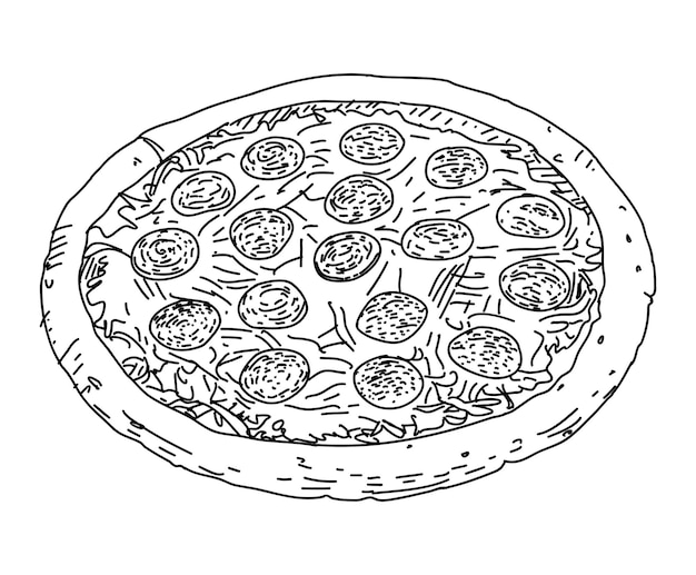 Slice de pizza con picaduras de queso Ilustración vectorial