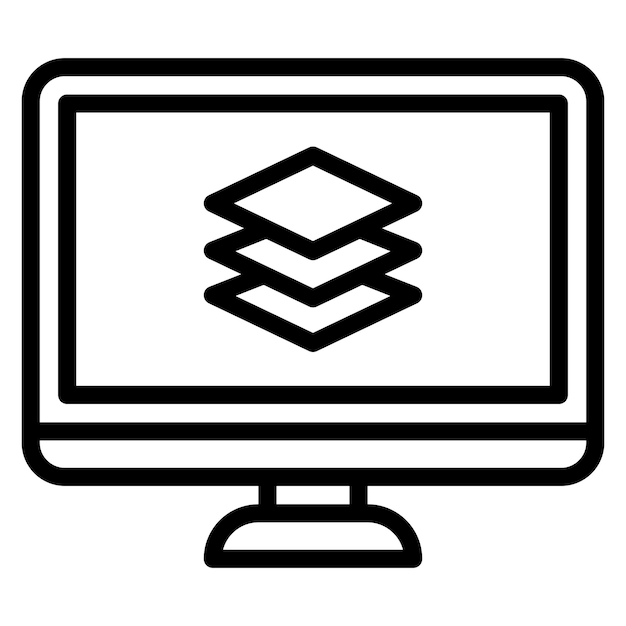Slicer Imagen vectorial de icono de software Puede utilizarse para la fabricación aditiva