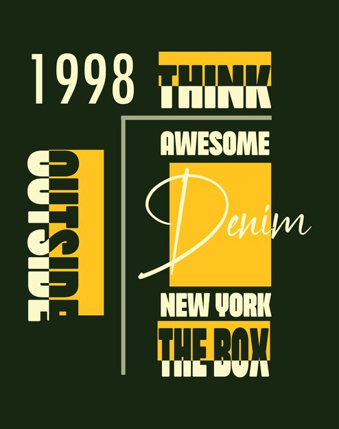 Slogan tee tipografía gráfica para imprimir ilustración camiseta vector arte vintage premium vector