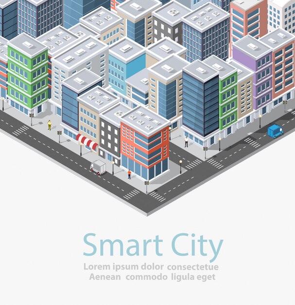 Smart city isometric