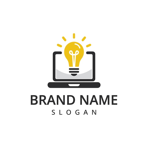 Smart Computer diseña el logotipo del concepto vectorial techno Solución Logotipo