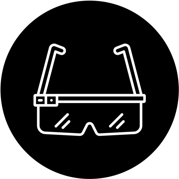 Vector smart glasses icon style