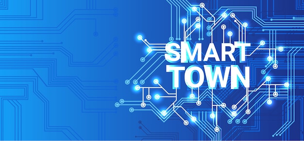 Smart Town Technology Control System Icon Icongraphic