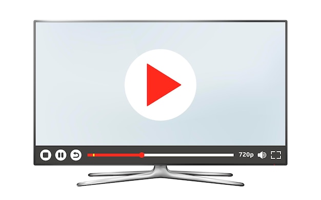 Smart TV con reproductor de video en pantalla