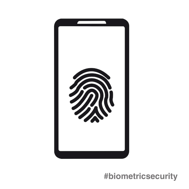 Un smartphone con huella dactilar en pantalla como ejemplo de seguridad biométrica