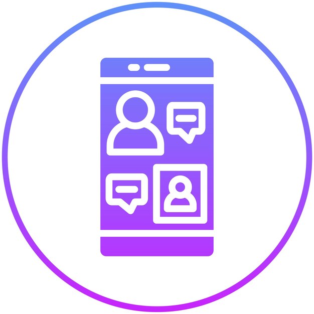 Smartphone Ilustración del icono vectorial de la reunión del conjunto de iconos de trabajo desde el hogar