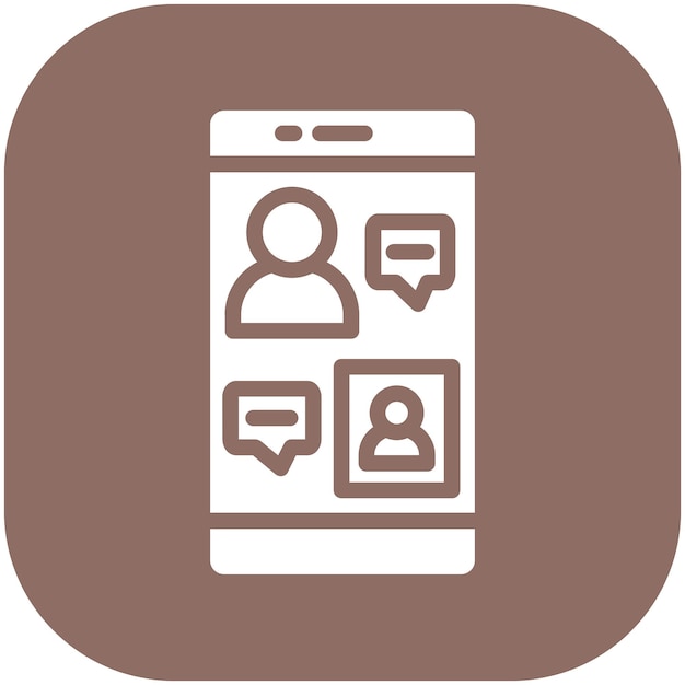 Smartphone Ilustración del icono vectorial de la reunión del conjunto de iconos de trabajo desde el hogar