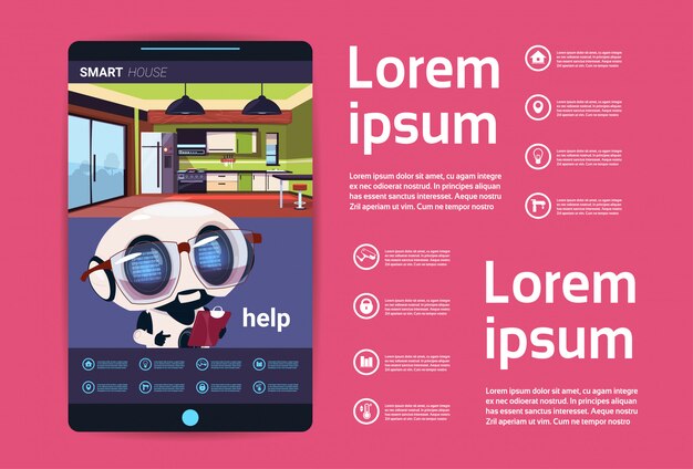 Smartphone con interfaz de aplicación de control de casa inteligente, tecnología moderna del concepto de automatización del hogar
