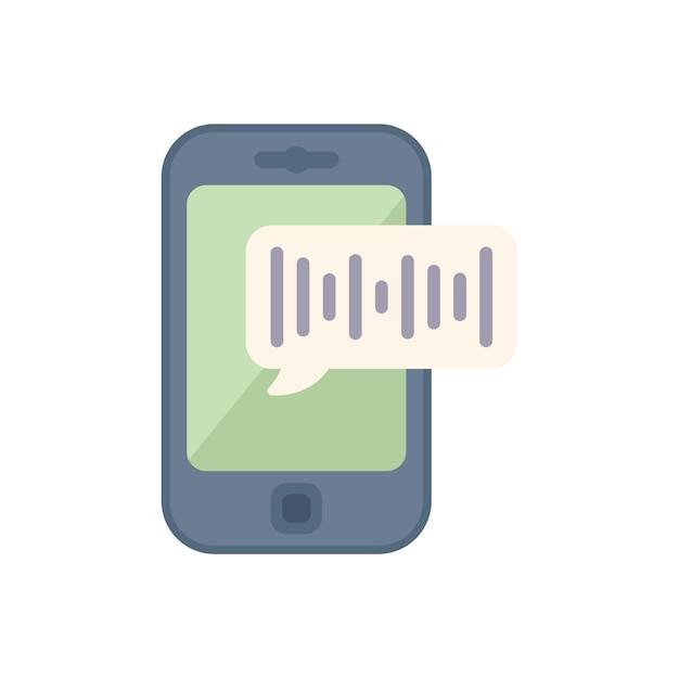 Smartphone que muestra el icono de notificación de mensaje de voz