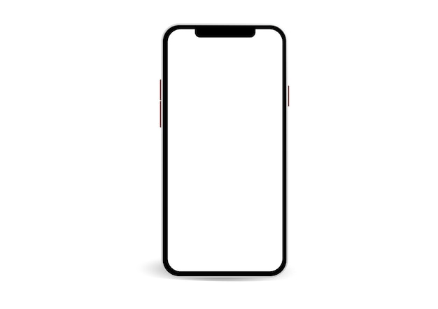 Smartphone teléfono móvil teléfono Ilustración vectorial realista