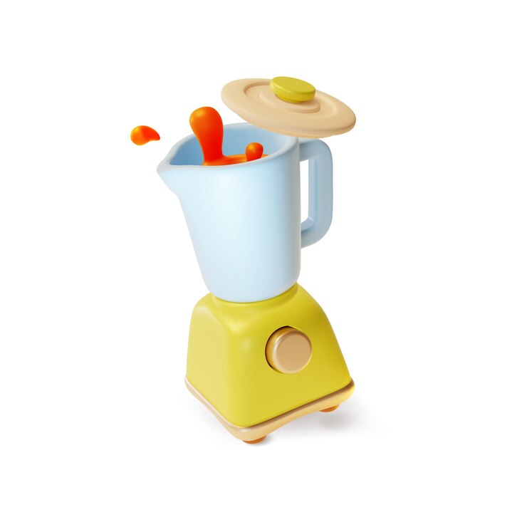 Vector smoothie 3d en el vector de estilo de dibujos animados de blender