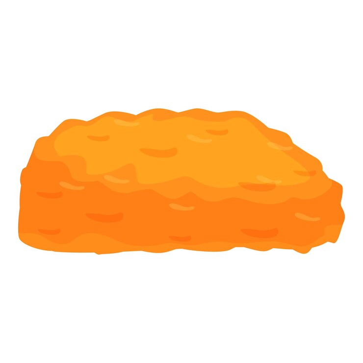 Vector snack nugget icono dibujos animados vector comida rápida menú frito