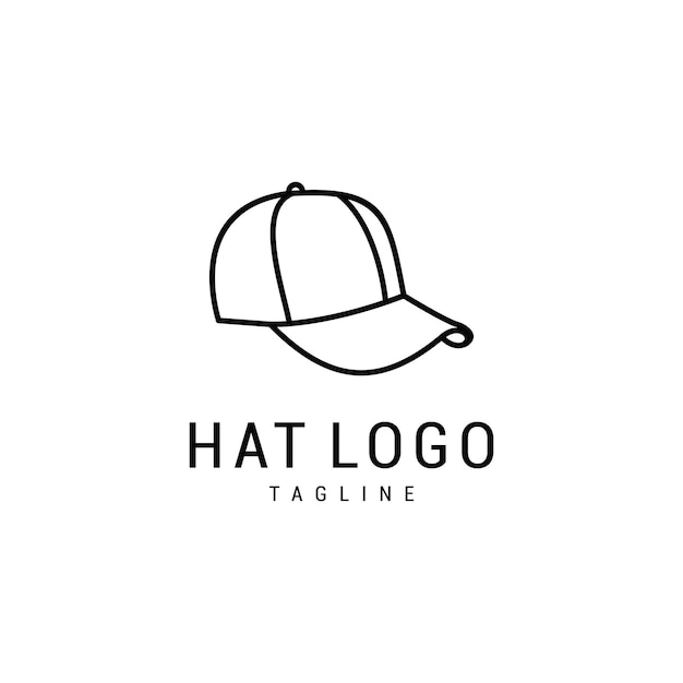 Snapback caps símbolo de signo abstracto o vector libre de logotipo Vector Premium