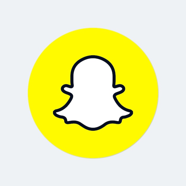 Snapchat vector icono de redes sociales