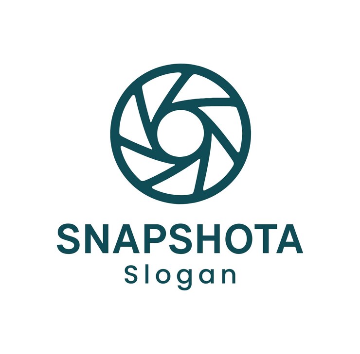 Snapshota Logo Modern Camera Aperture Design