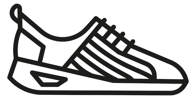 Sneaker icono lineal Calzado de entrenamiento Calzado deportivo