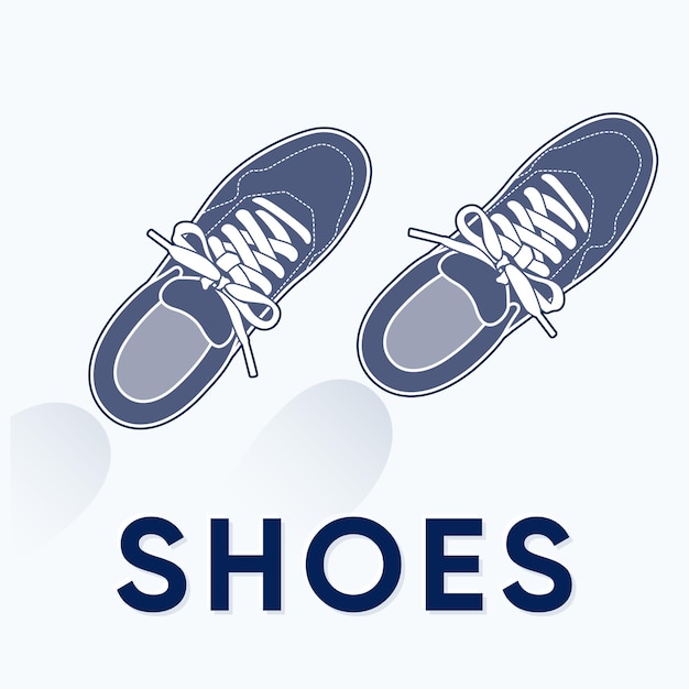Sneakers Calzado clásico Deportes Calzado para correr silueta Logotipo de tenis Ilustración vectorial