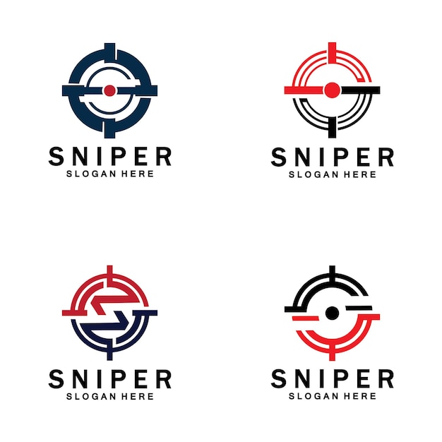 Sniper Aim Target Vector Logo Inicial S Target Logo Vector